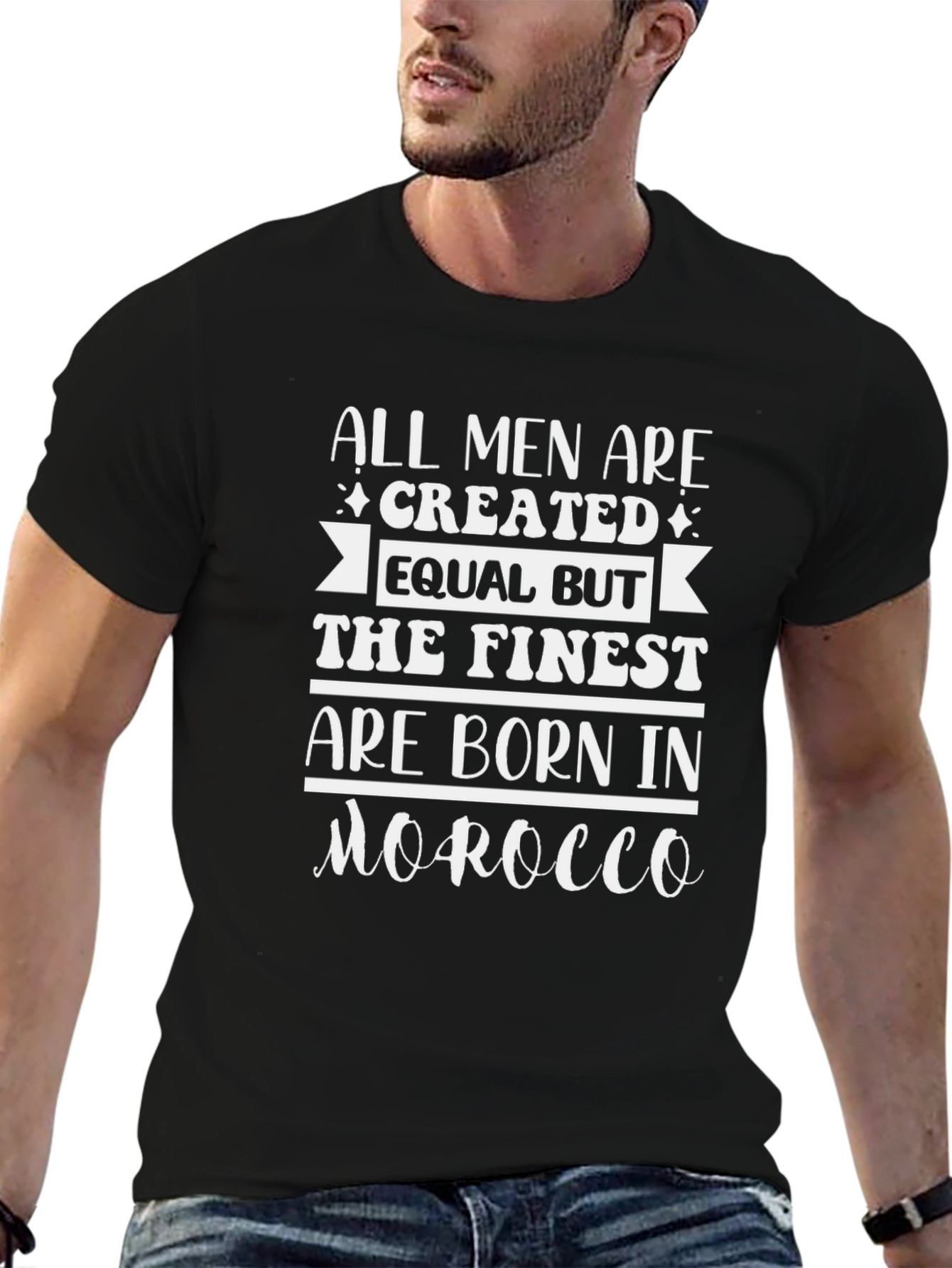 Finest are Born in Morocco Mens T-Shirt