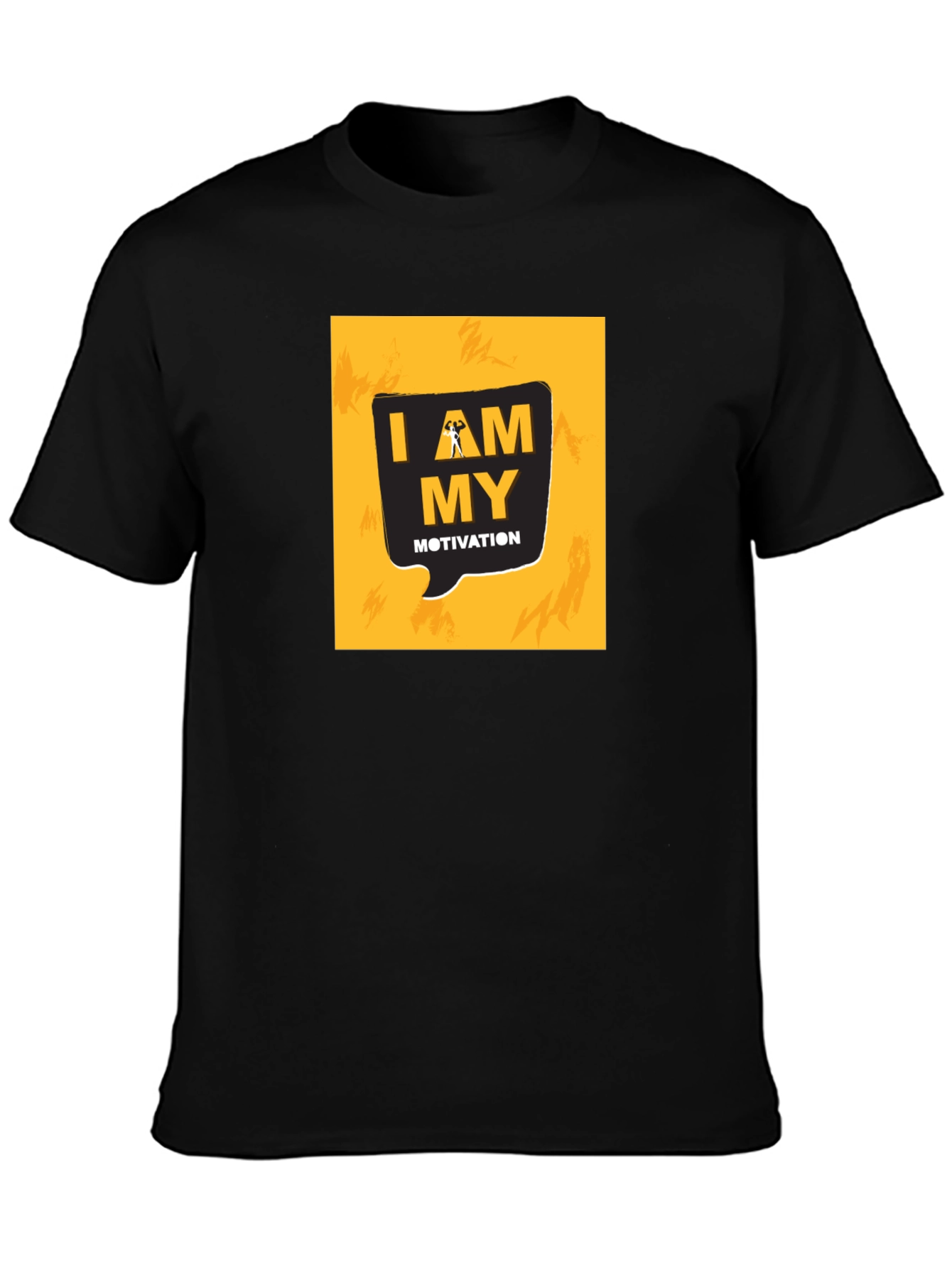 Motivational I AM MY Motivation Graphic Black T-Shirt