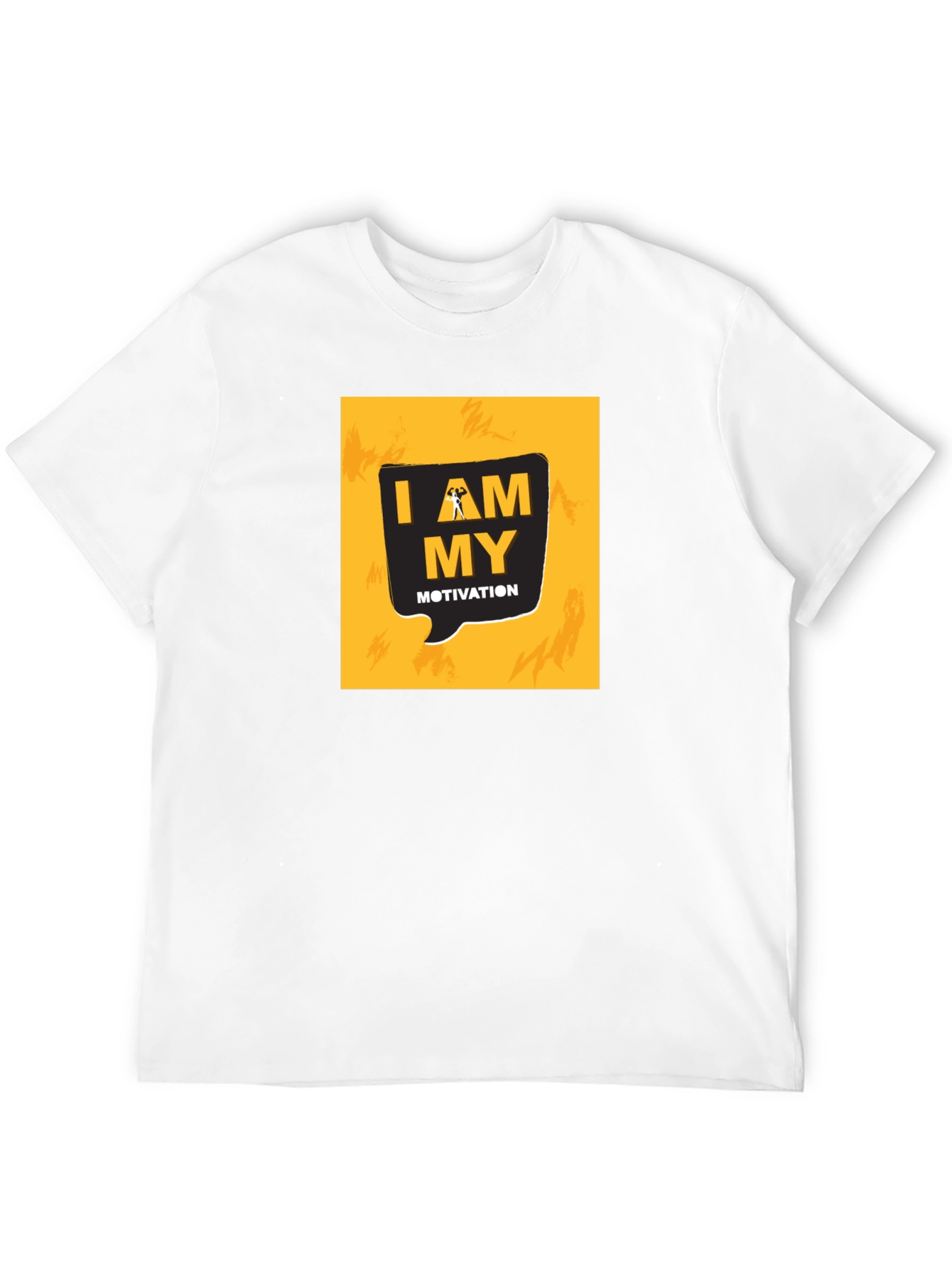 Motivational I AM MY Motivation Graphic Black T-Shirt
