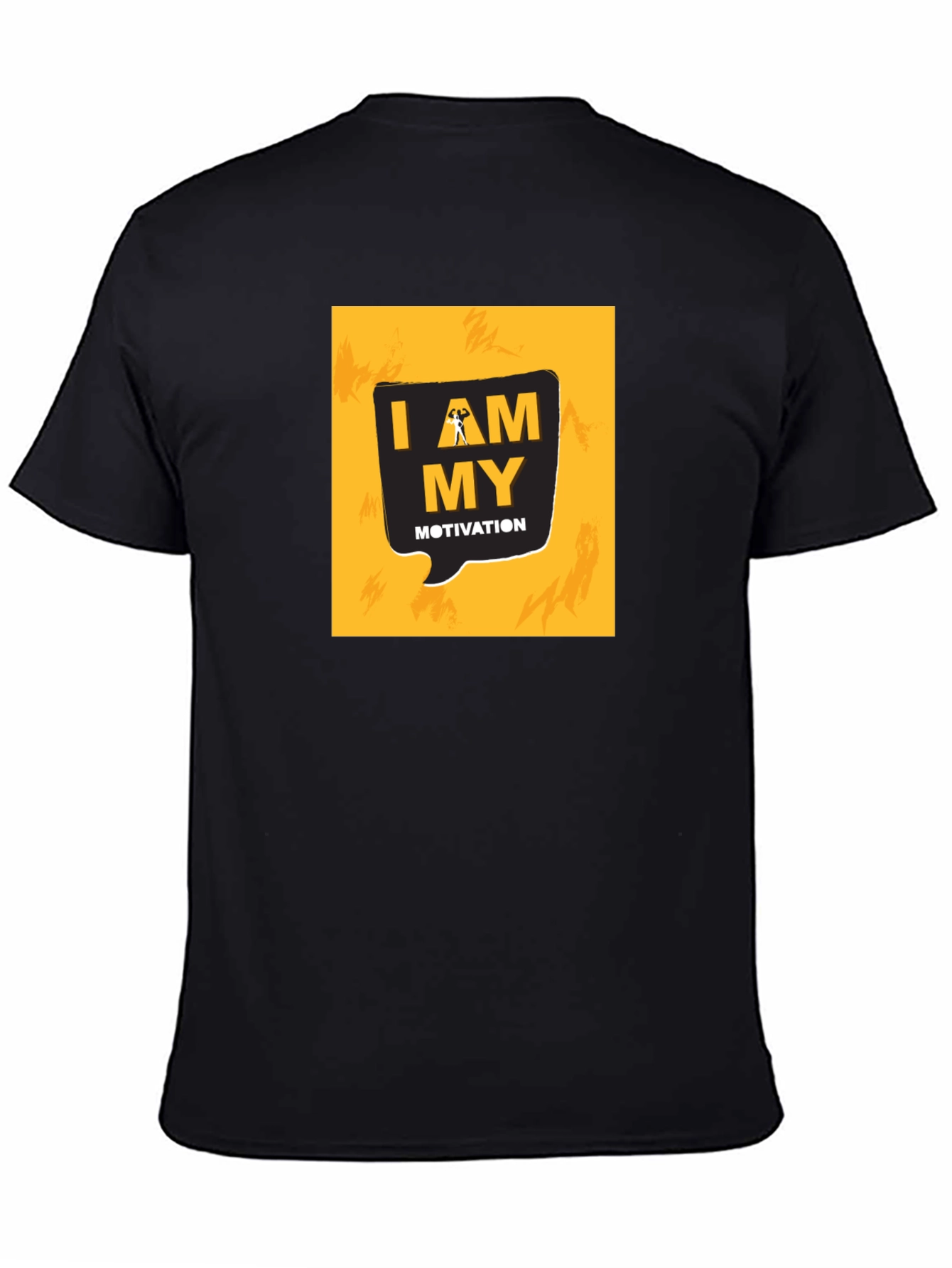 Motivational I AM MY Motivation Graphic Black T-Shirt