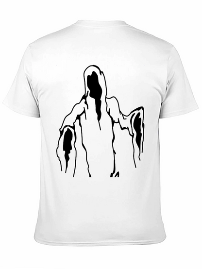Black Ghost Graphic T-Shirt - Halloween Style