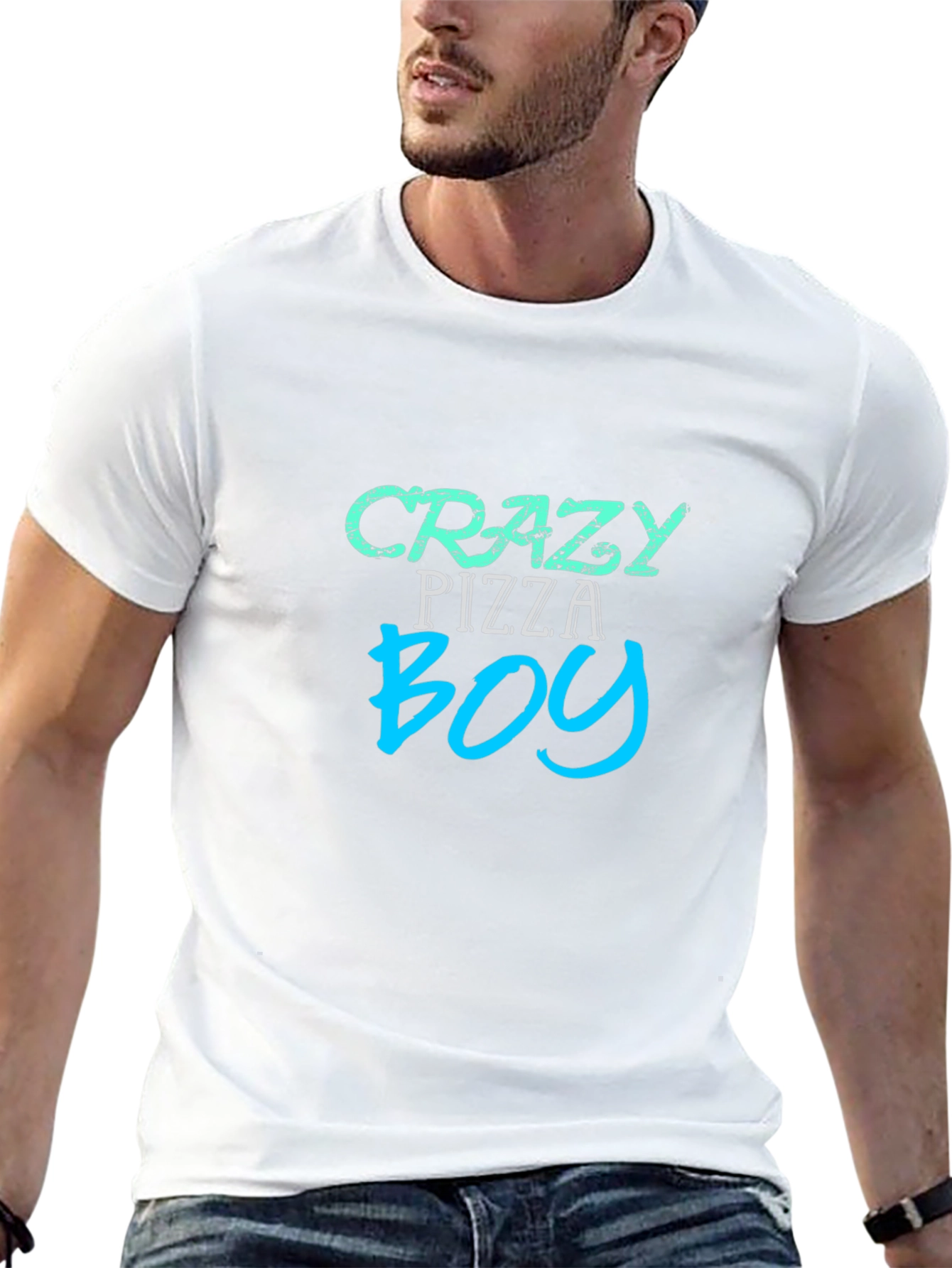 Crazy Pizza Boy Graphic Tee