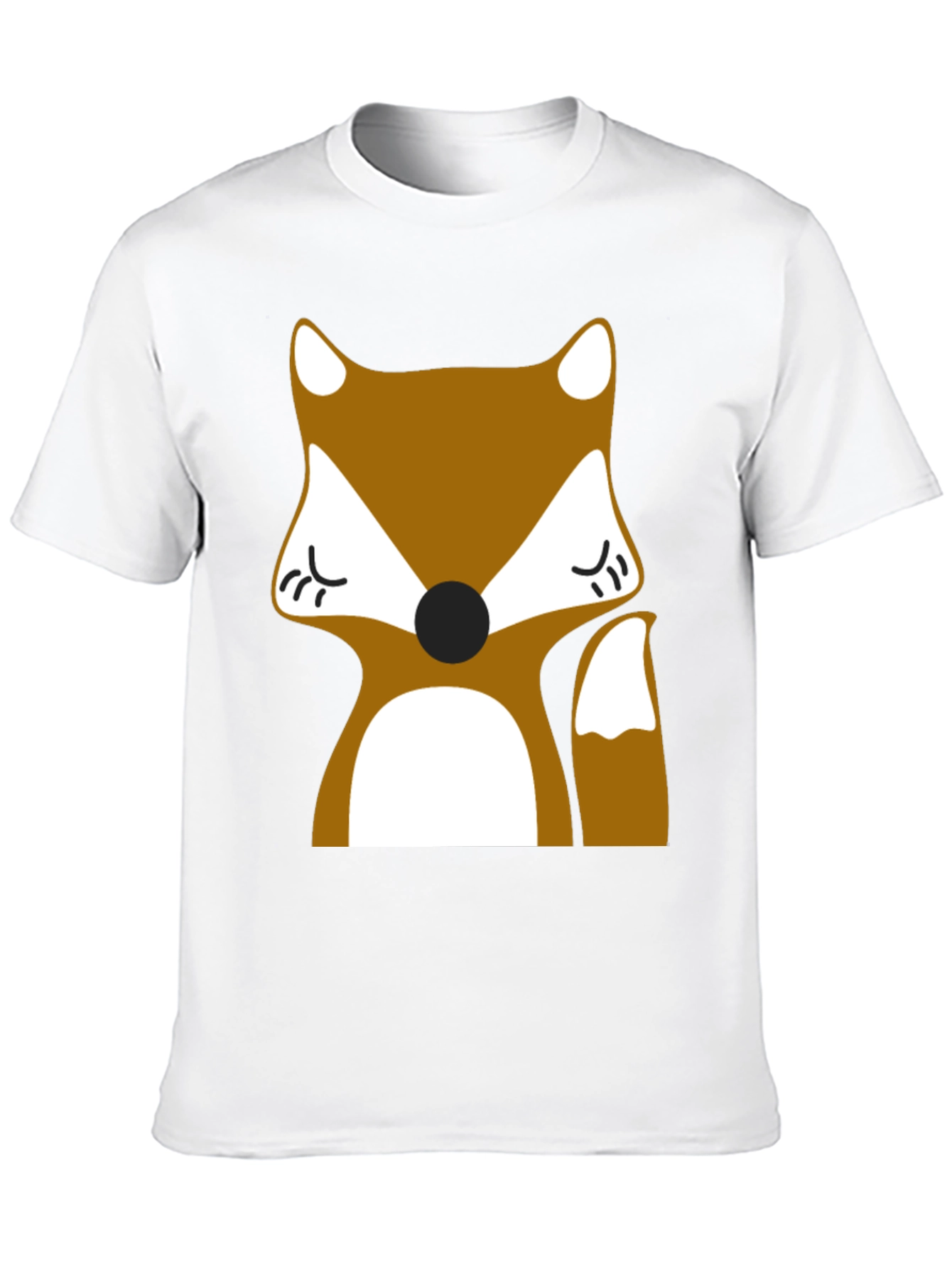 Fox Graphic Tee - Black Casual T-Shirt