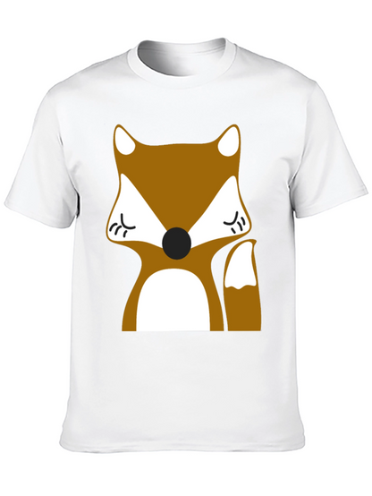 Fox Graphic Tee - Black Casual T-Shirt