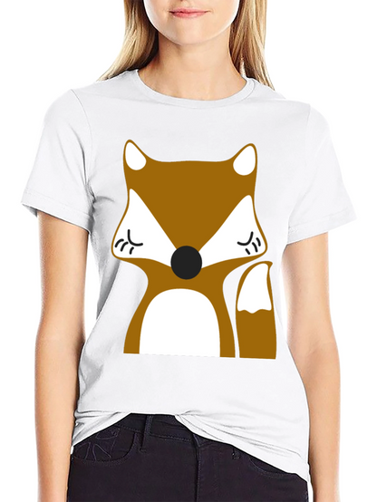 Fox Graphic Tee - Black Casual T-Shirt