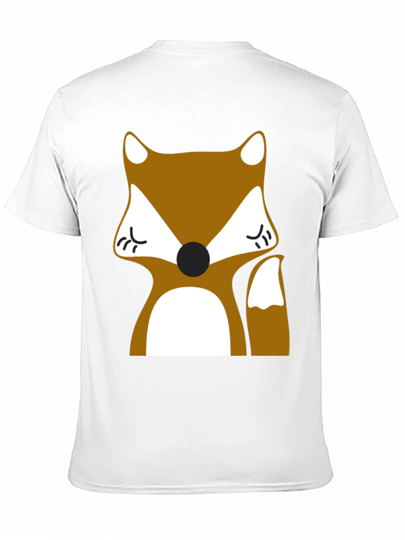 Fox Graphic Tee - Black Casual T-Shirt