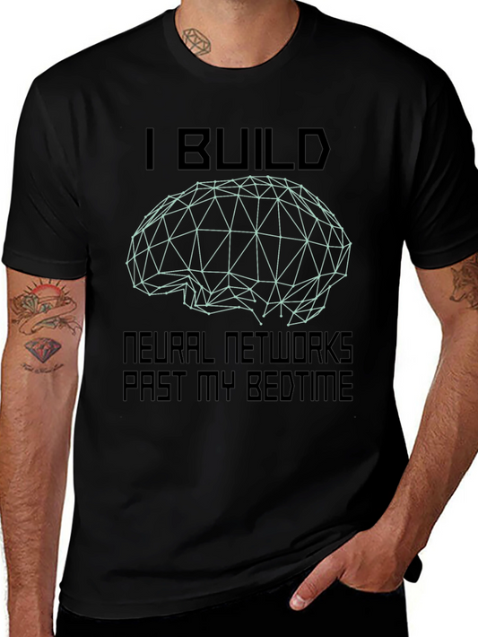 Neural Network Builder Black T-Shirt