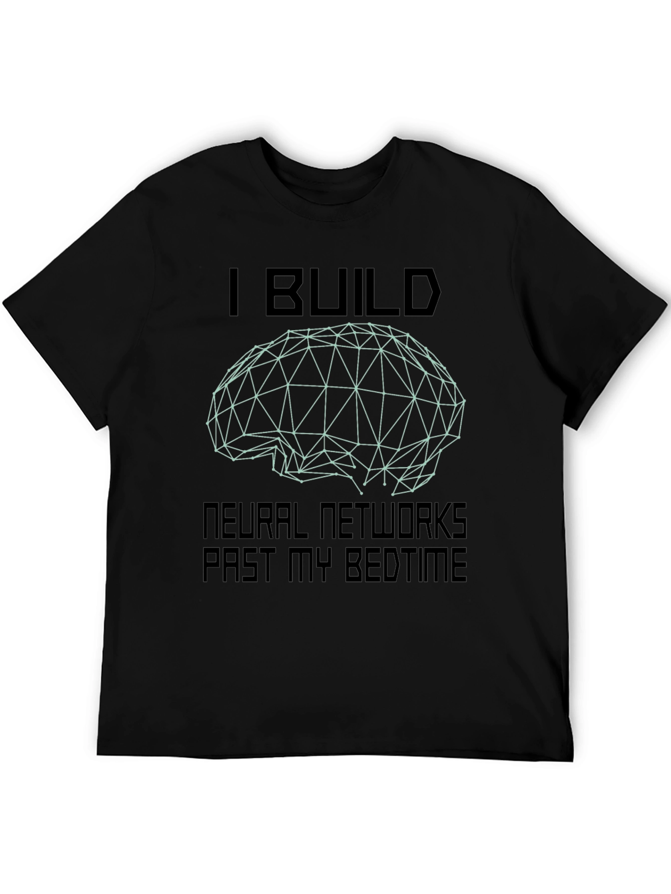 Neural Network Builder Black T-Shirt