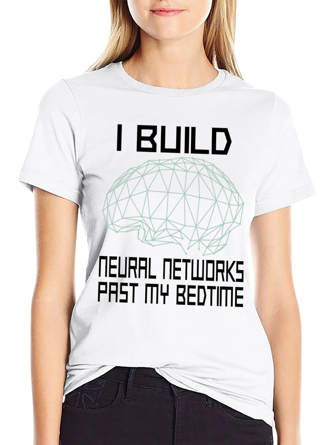 Neural Network Builder Black T-Shirt