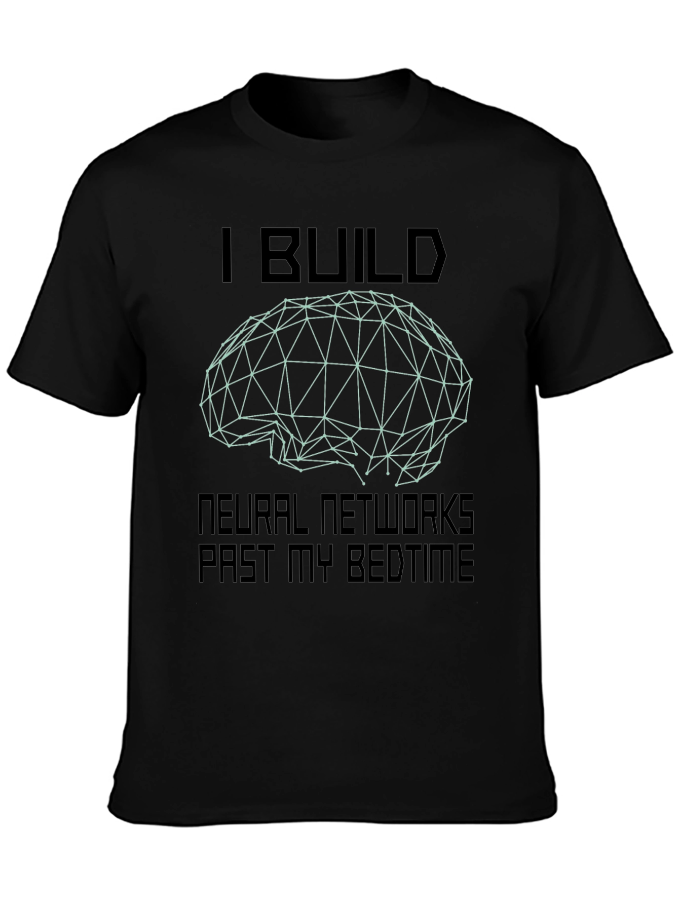 Neural Network Builder Black T-Shirt