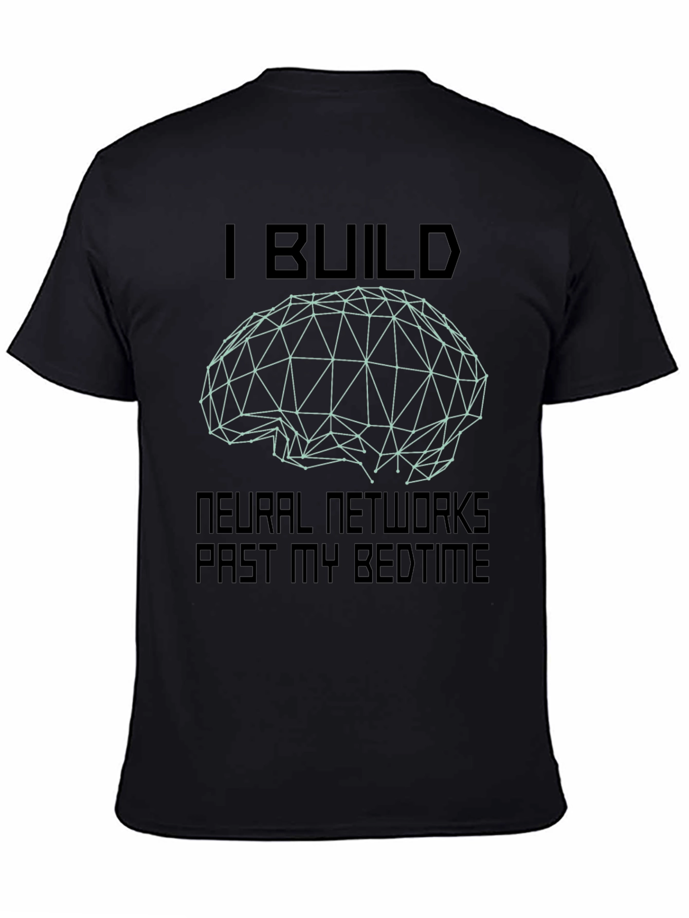 Neural Network Builder Black T-Shirt