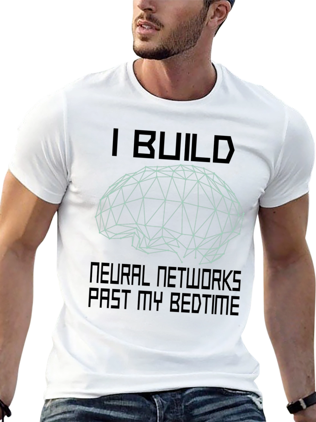 Neural Network Builder Black T-Shirt