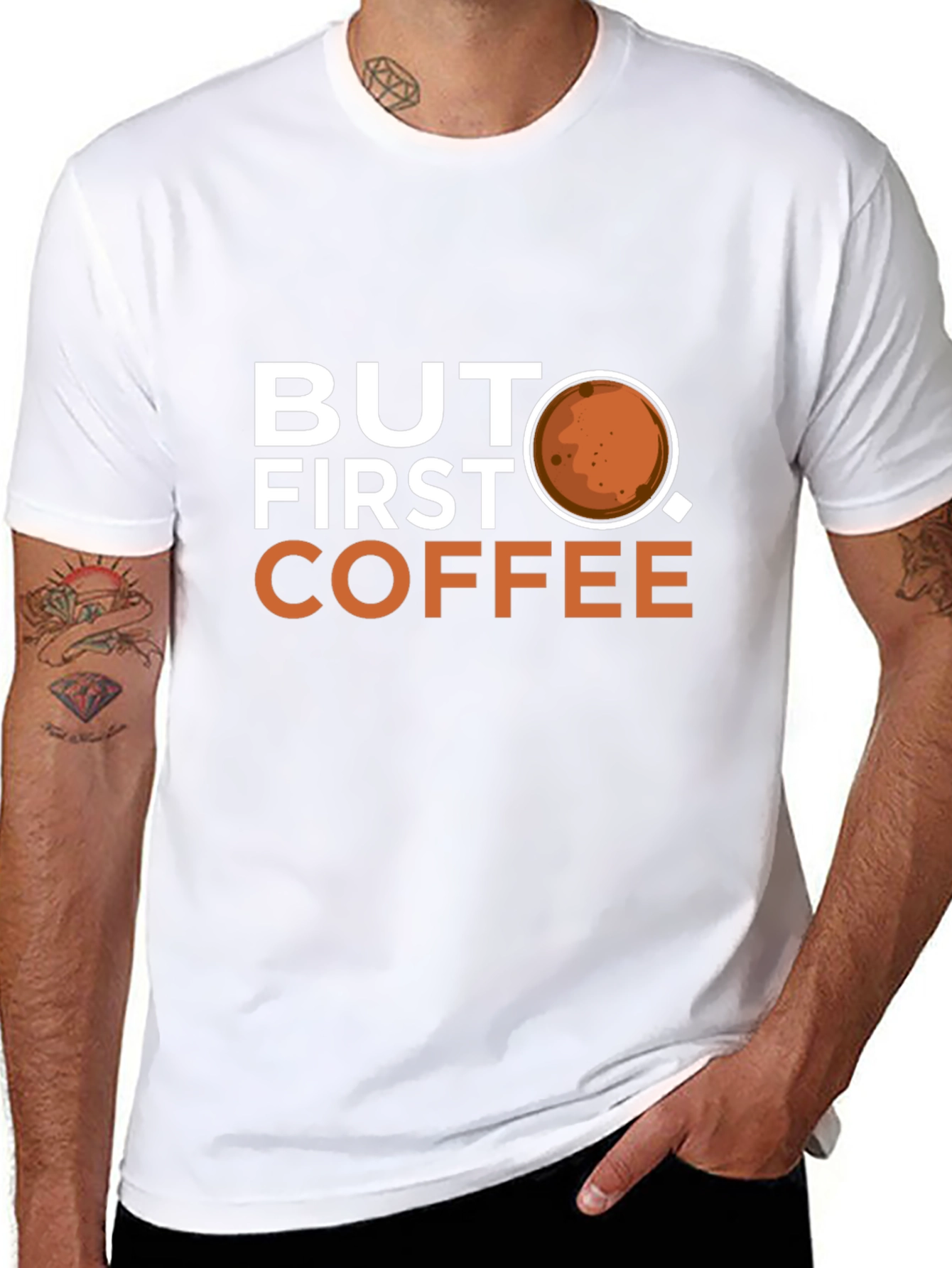 But First Coffee Graphic T-Shirt - Casual Wear