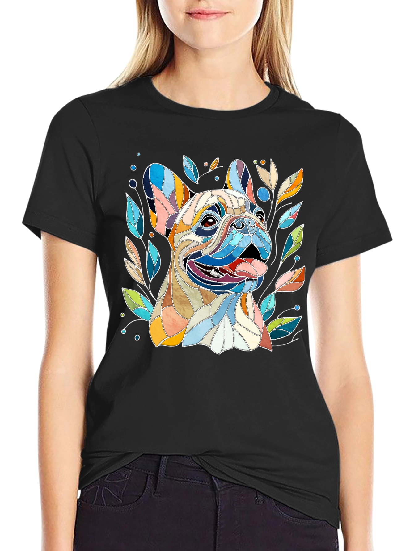 French Bulldog Art T-Shirt - Unique Dog Lover Gift