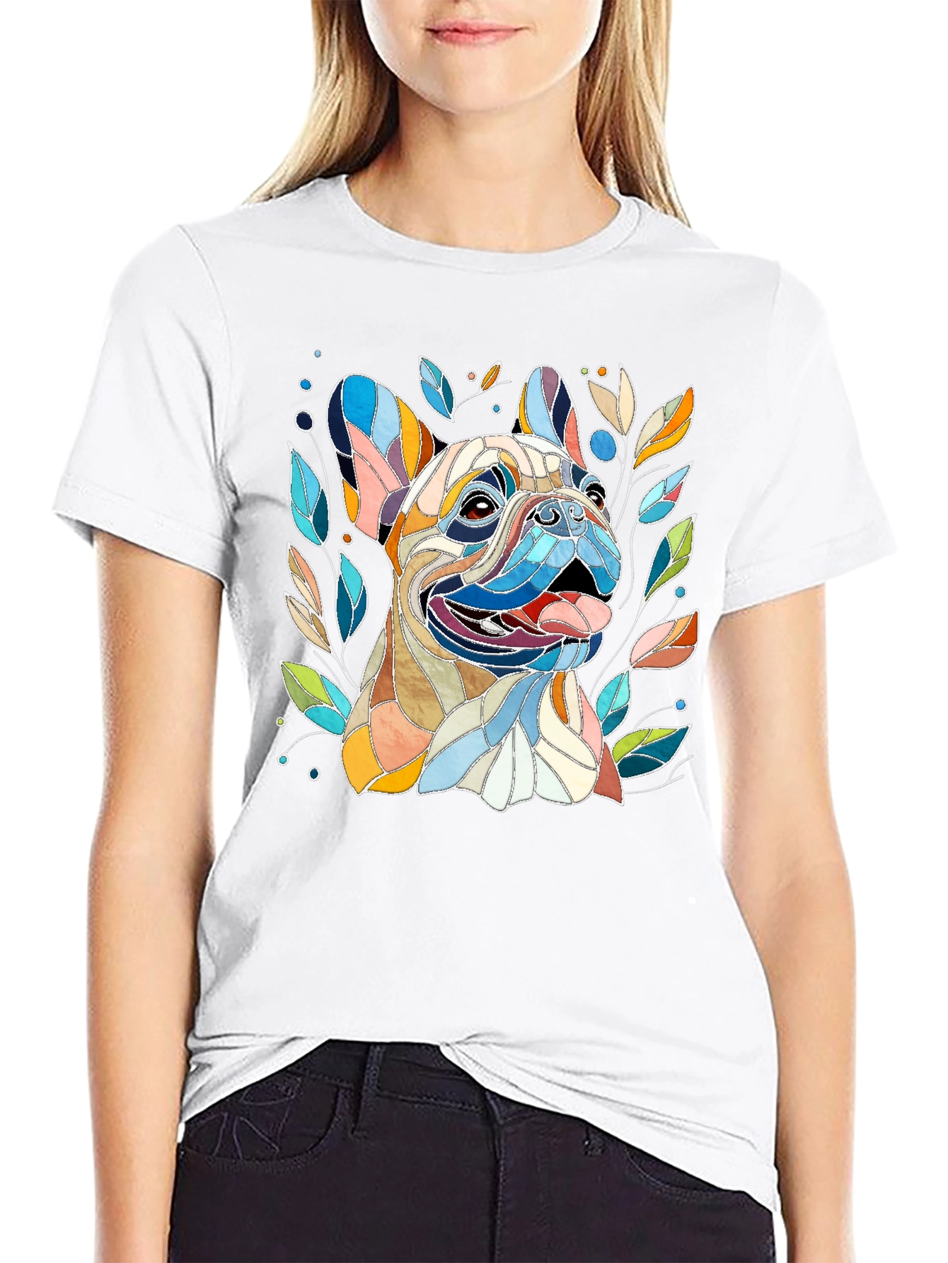 French Bulldog Art T-Shirt - Unique Dog Lover Gift