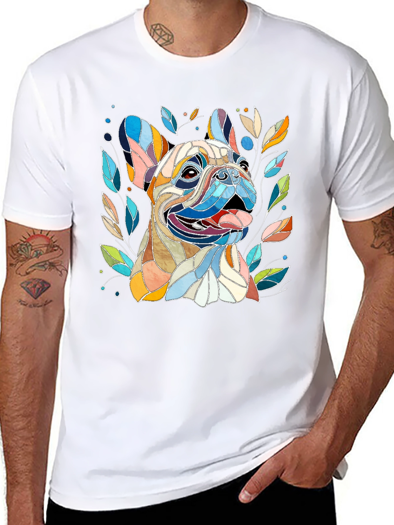 French Bulldog Art T-Shirt - Unique Dog Lover Gift