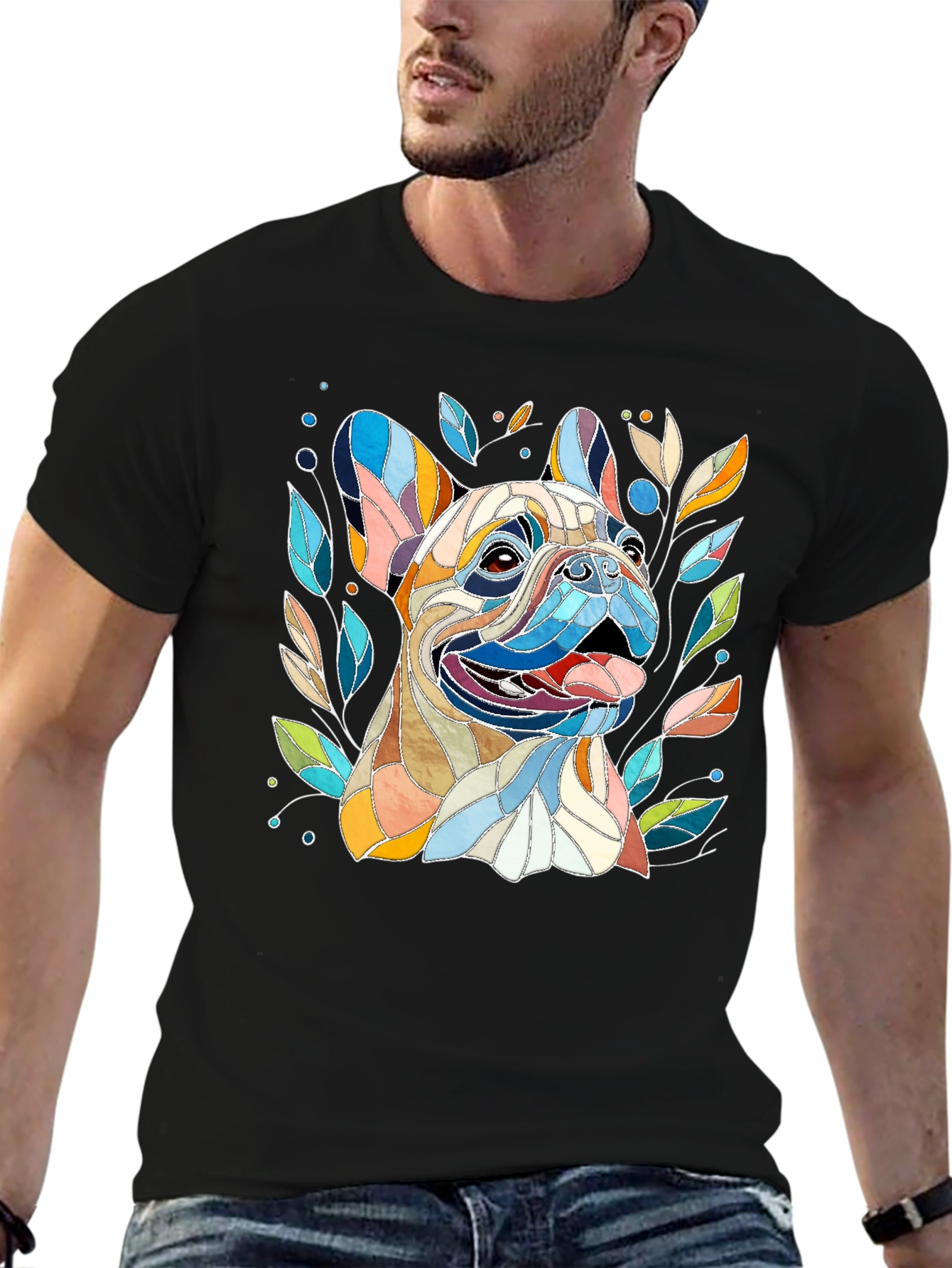 French Bulldog Art T-Shirt - Unique Dog Lover Gift
