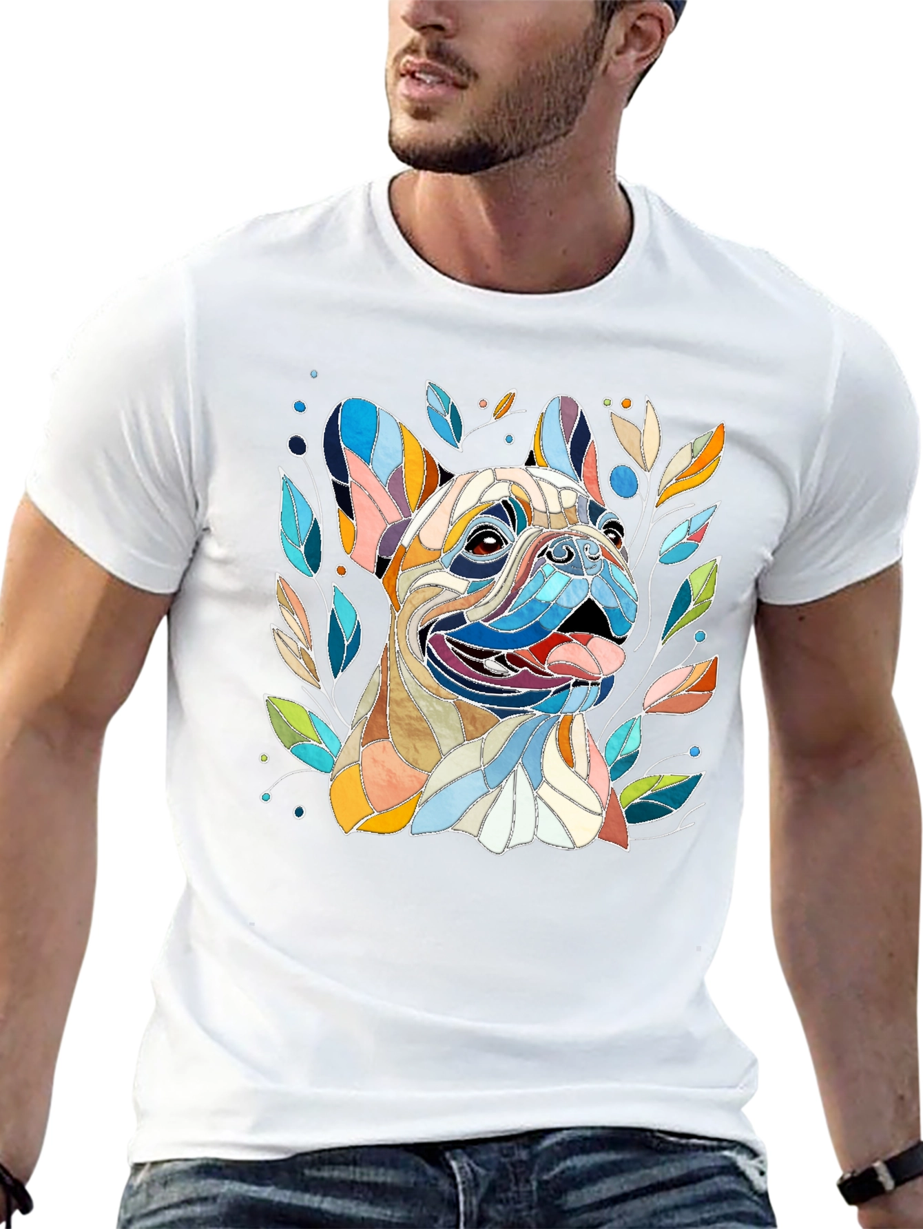 French Bulldog Art T-Shirt - Unique Dog Lover Gift