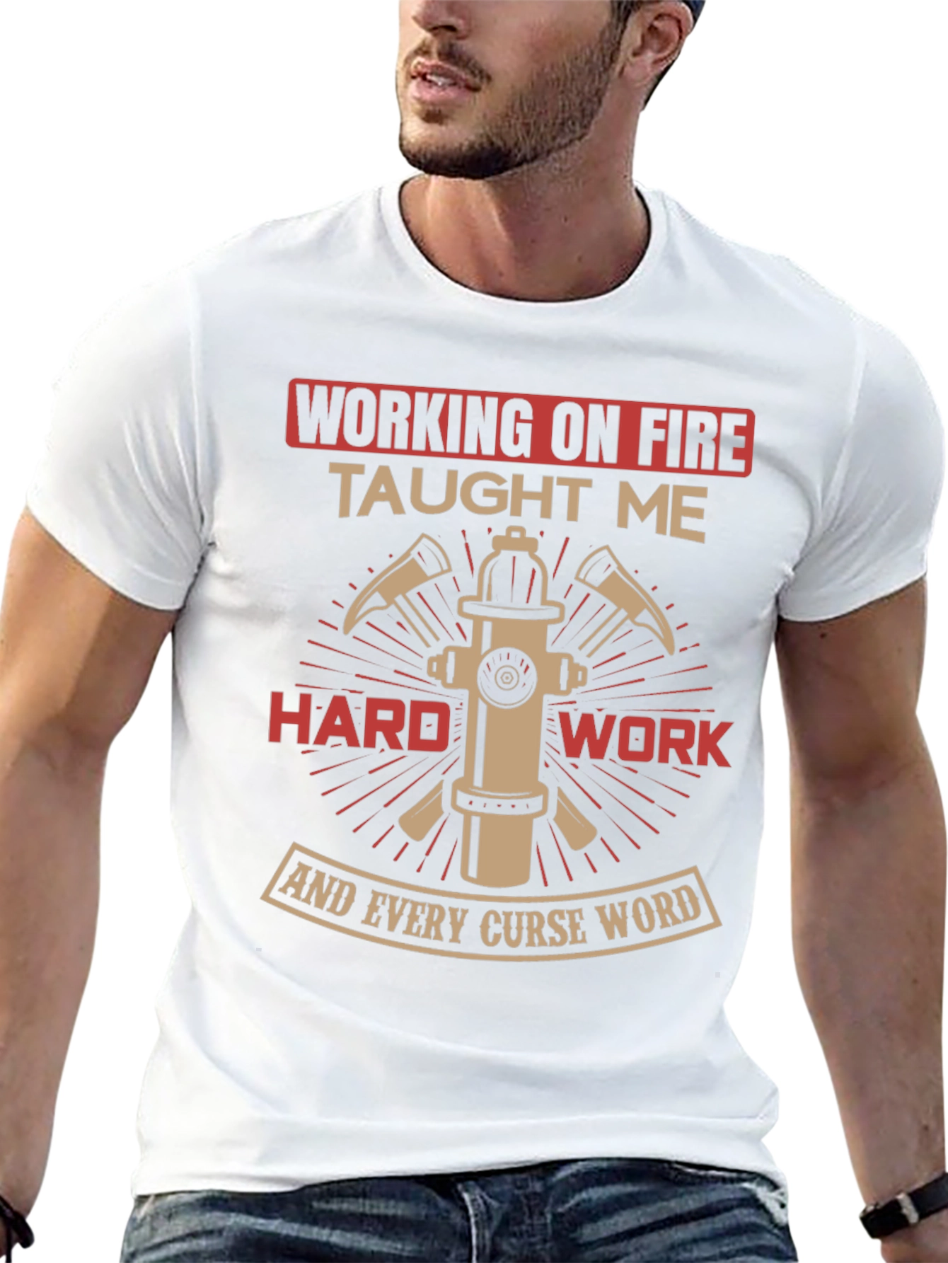 Firefighter Humor T-Shirt - Working on Fire