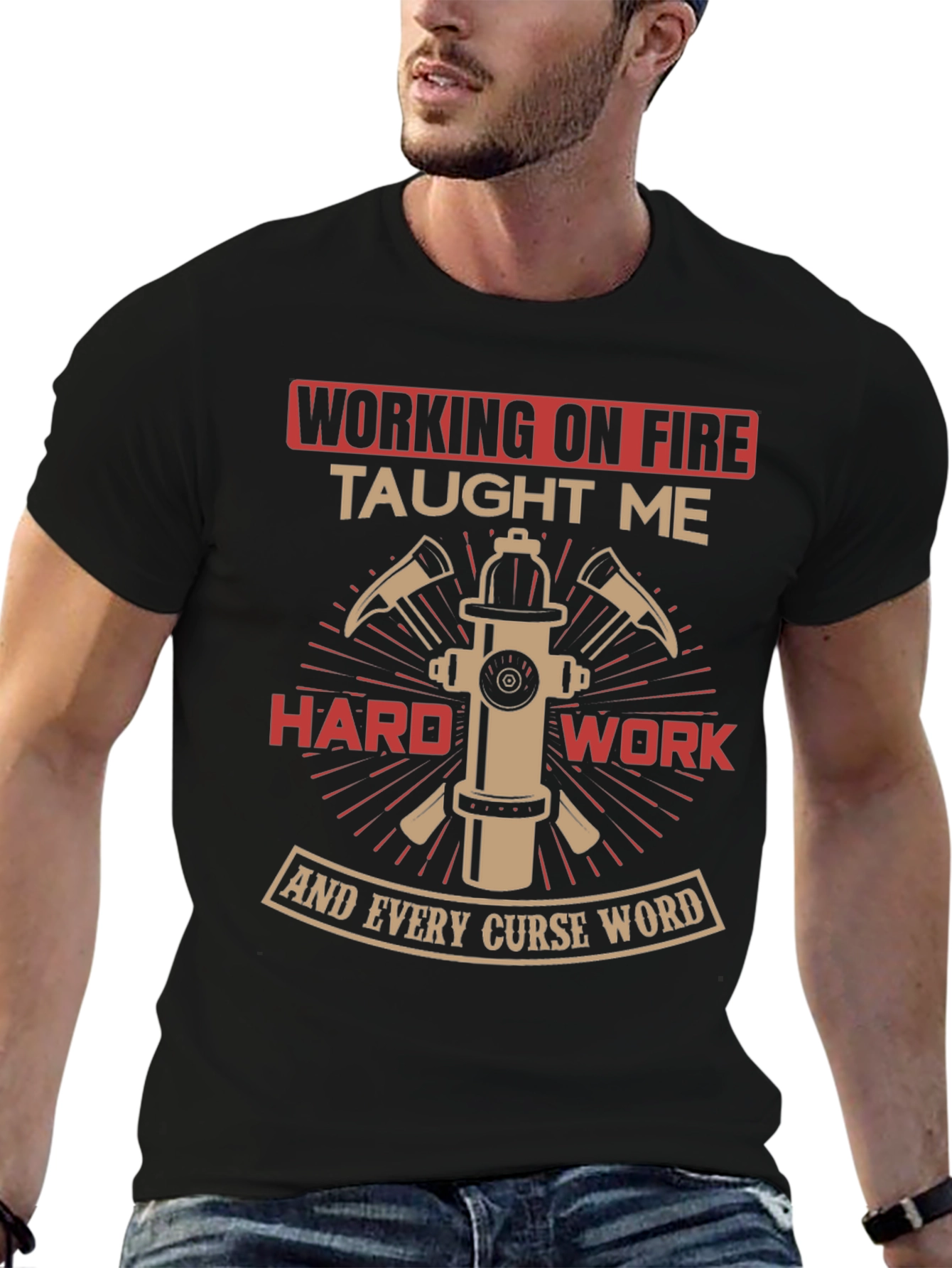 Firefighter Humor T-Shirt - Working on Fire