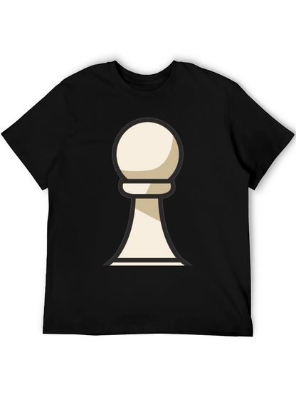 Chess Pawn Graphic T-Shirt - Casual Wear