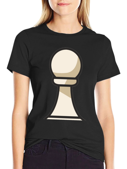 Chess Pawn Graphic T-Shirt - Casual Wear