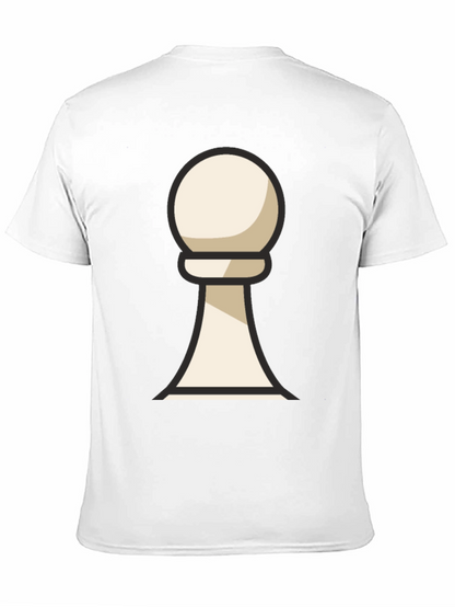 Chess Pawn Graphic T-Shirt - Casual Wear