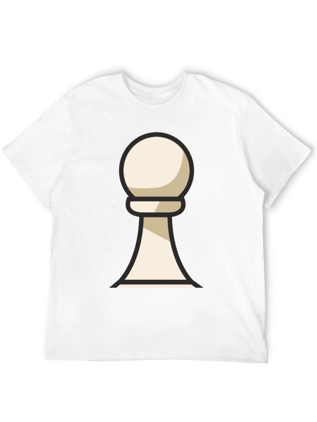 Chess Pawn Graphic T-Shirt - Casual Wear