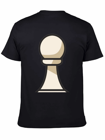Chess Pawn Graphic T-Shirt - Casual Wear