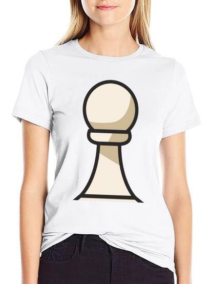 Chess Pawn Graphic T-Shirt - Casual Wear