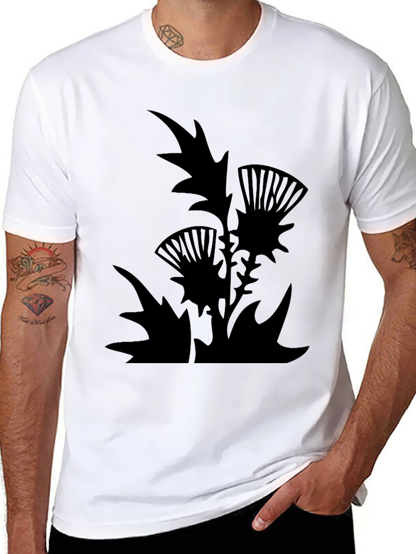 Thistle Graphic Tee - Mens Black T-Shirt