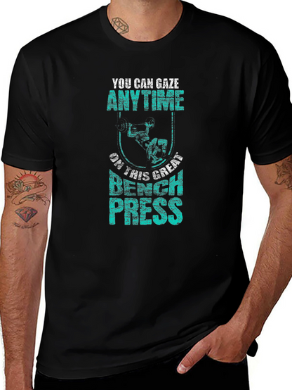 Gaze Anytime Bench Press Graphic T-Shirt