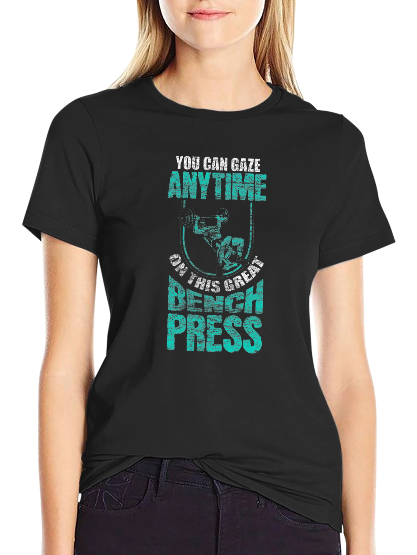 Gaze Anytime Bench Press Graphic T-Shirt