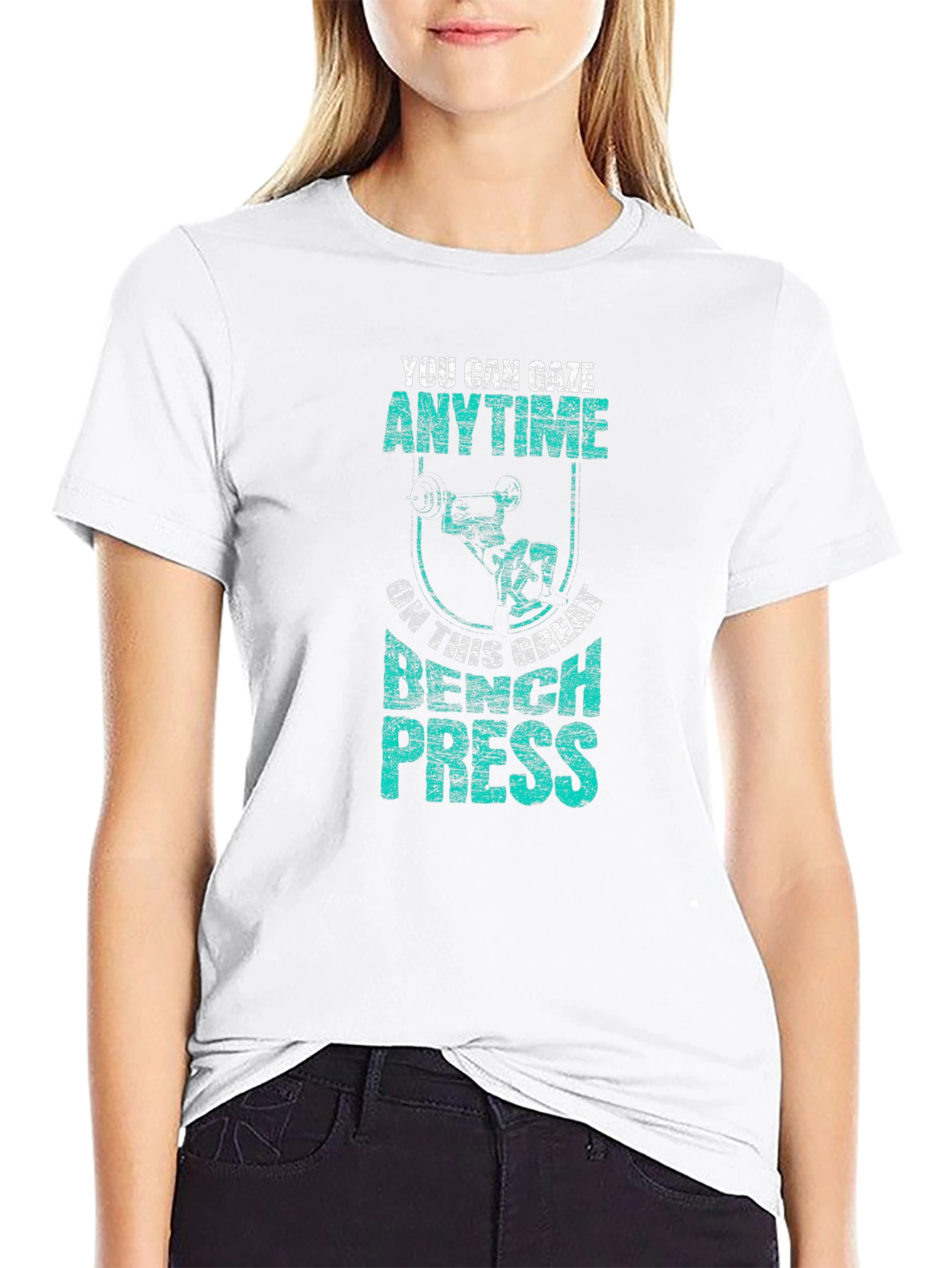 Gaze Anytime Bench Press Graphic T-Shirt