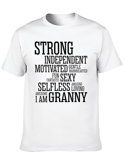 Strong Granny Graphic Tee - Empowering Womens T-Shirt