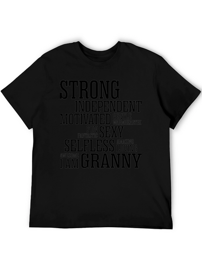 Strong Granny Graphic Tee - Empowering Womens T-Shirt