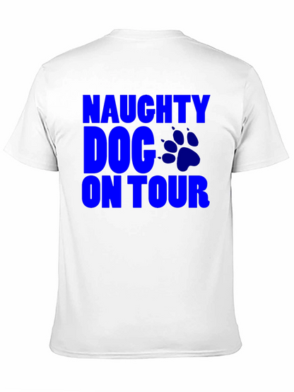 Naughty Dog On Tour T-Shirt Mens Black Tee