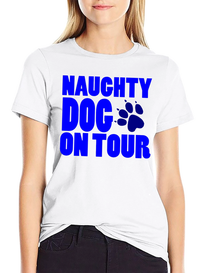Naughty Dog On Tour T-Shirt Mens Black Tee