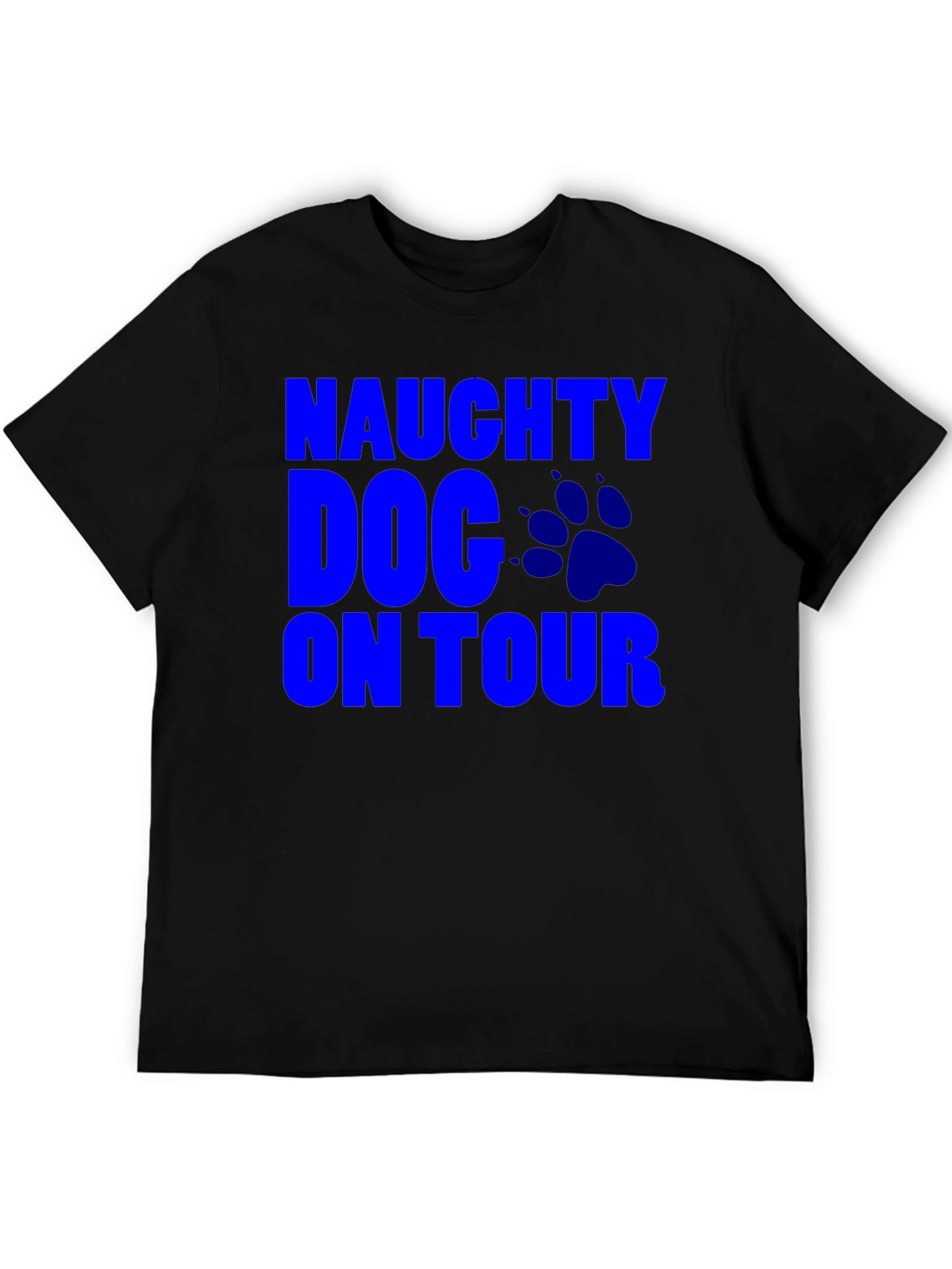 Naughty Dog On Tour T-Shirt Mens Black Tee