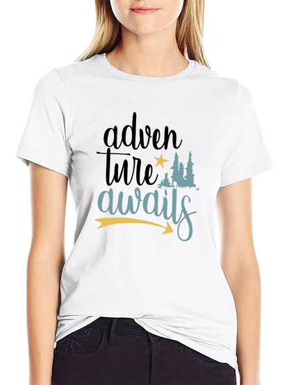 Adventure Awaits Graphic Tee - Mens Black T-Shirt