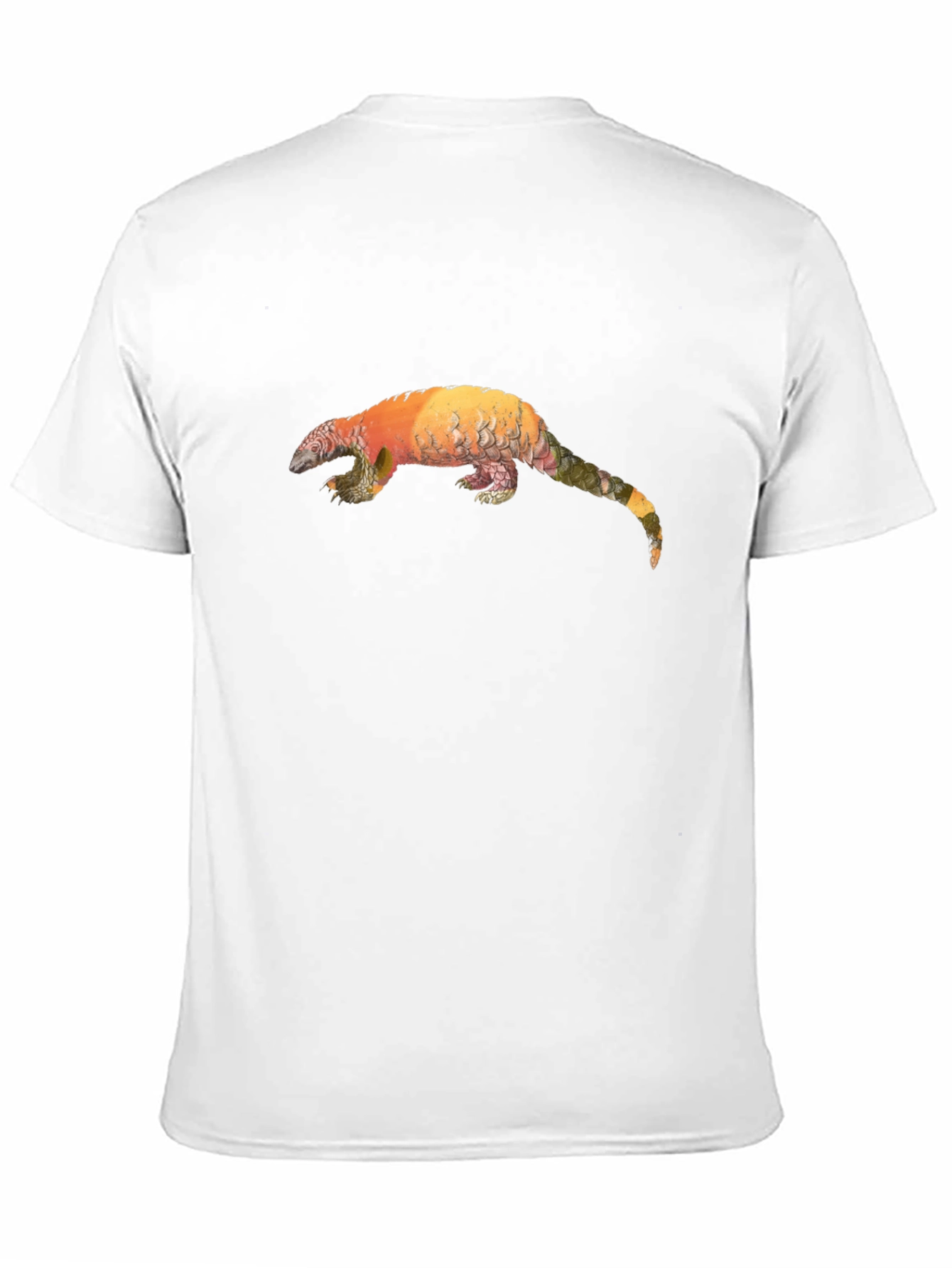 Pangolin Graphic Black T-Shirt - Unique Animal Tee