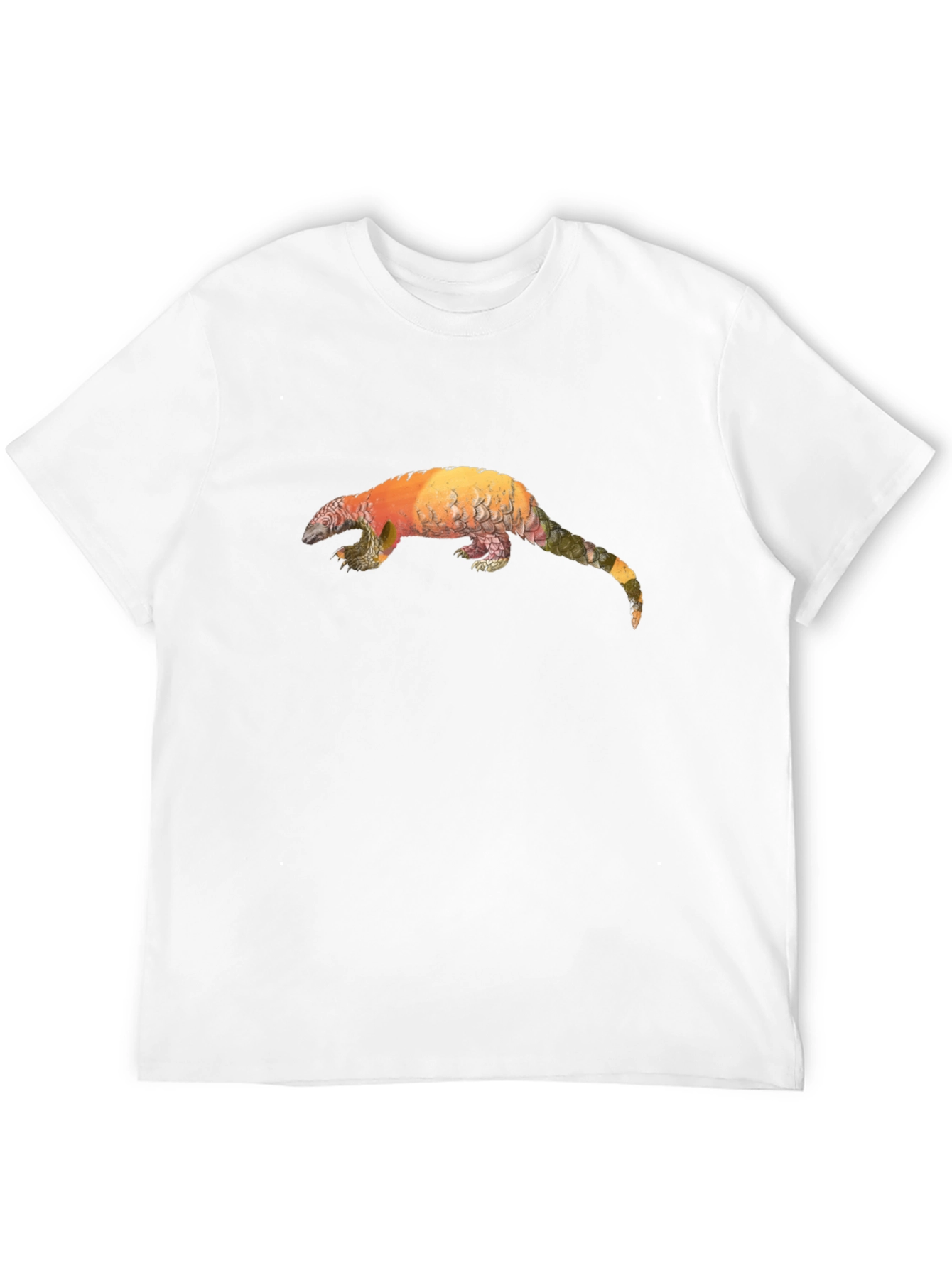 Pangolin Graphic Black T-Shirt - Unique Animal Tee