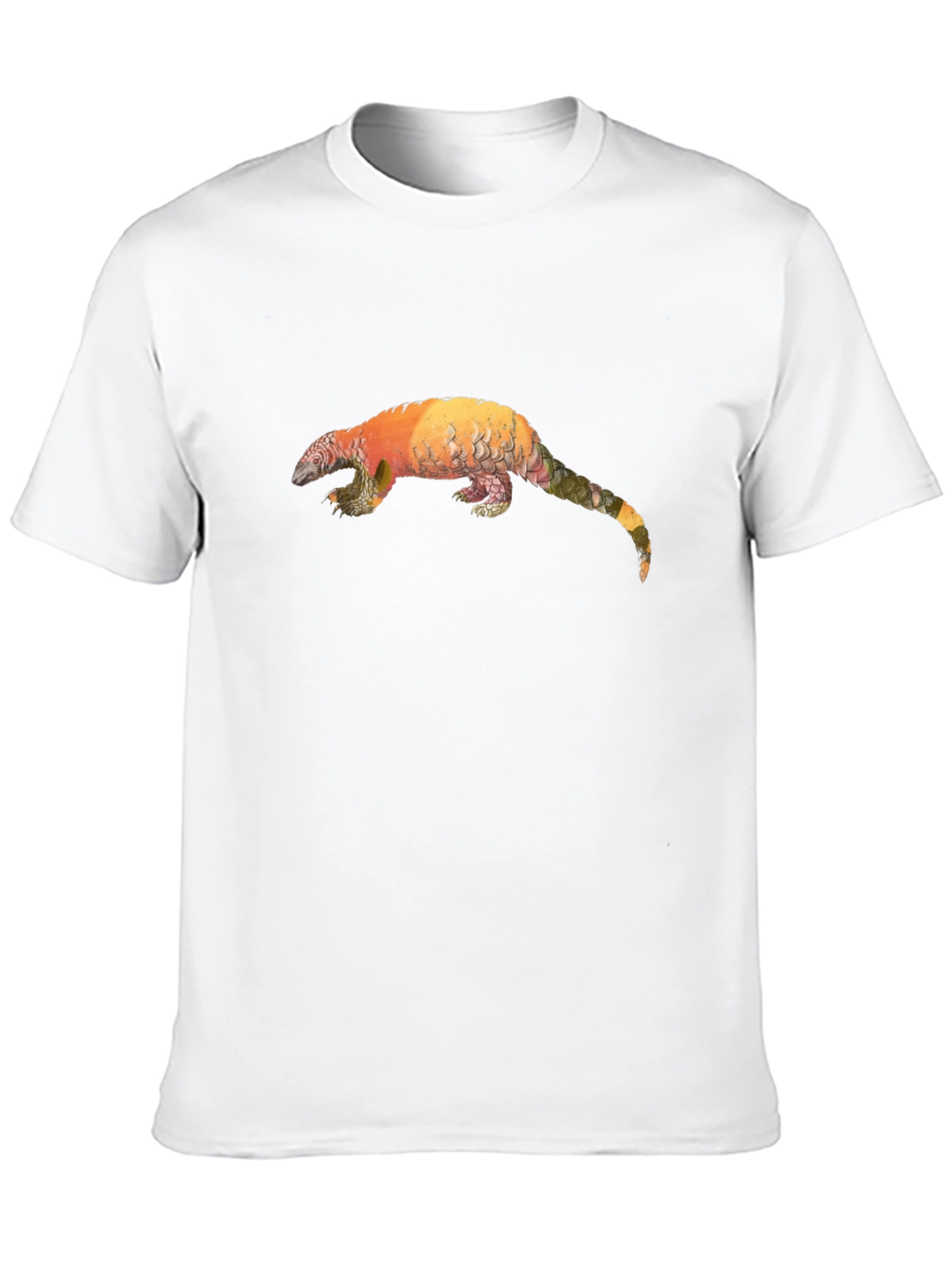 Pangolin Graphic Black T-Shirt - Unique Animal Tee