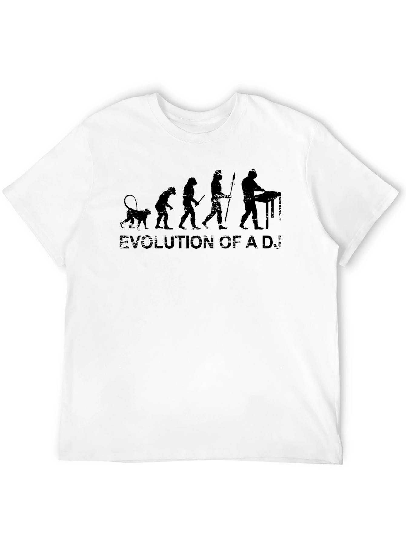 Evolution of a DJ Black T-Shirt
