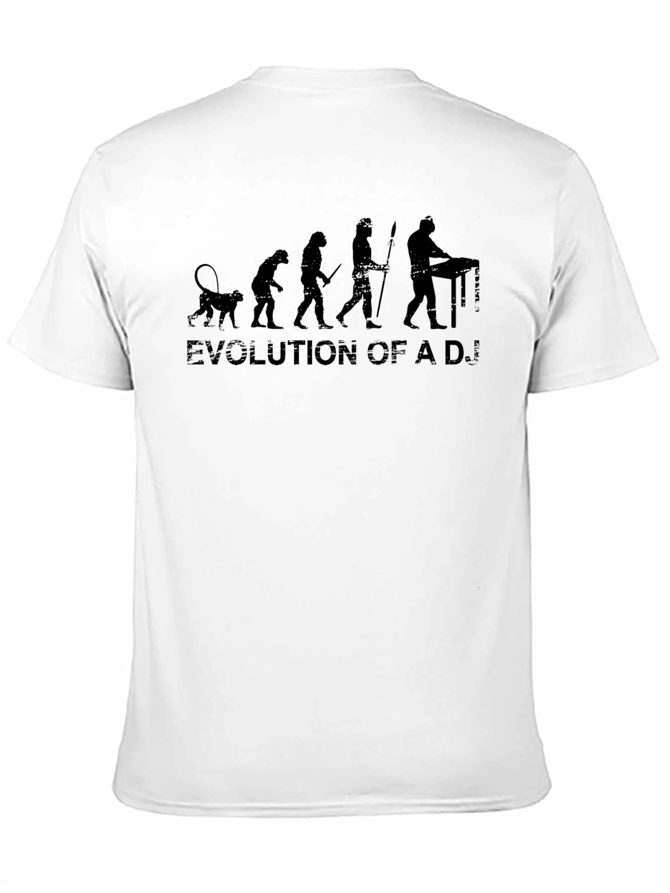 Evolution of a DJ Black T-Shirt