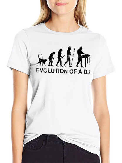 Evolution of a DJ Black T-Shirt