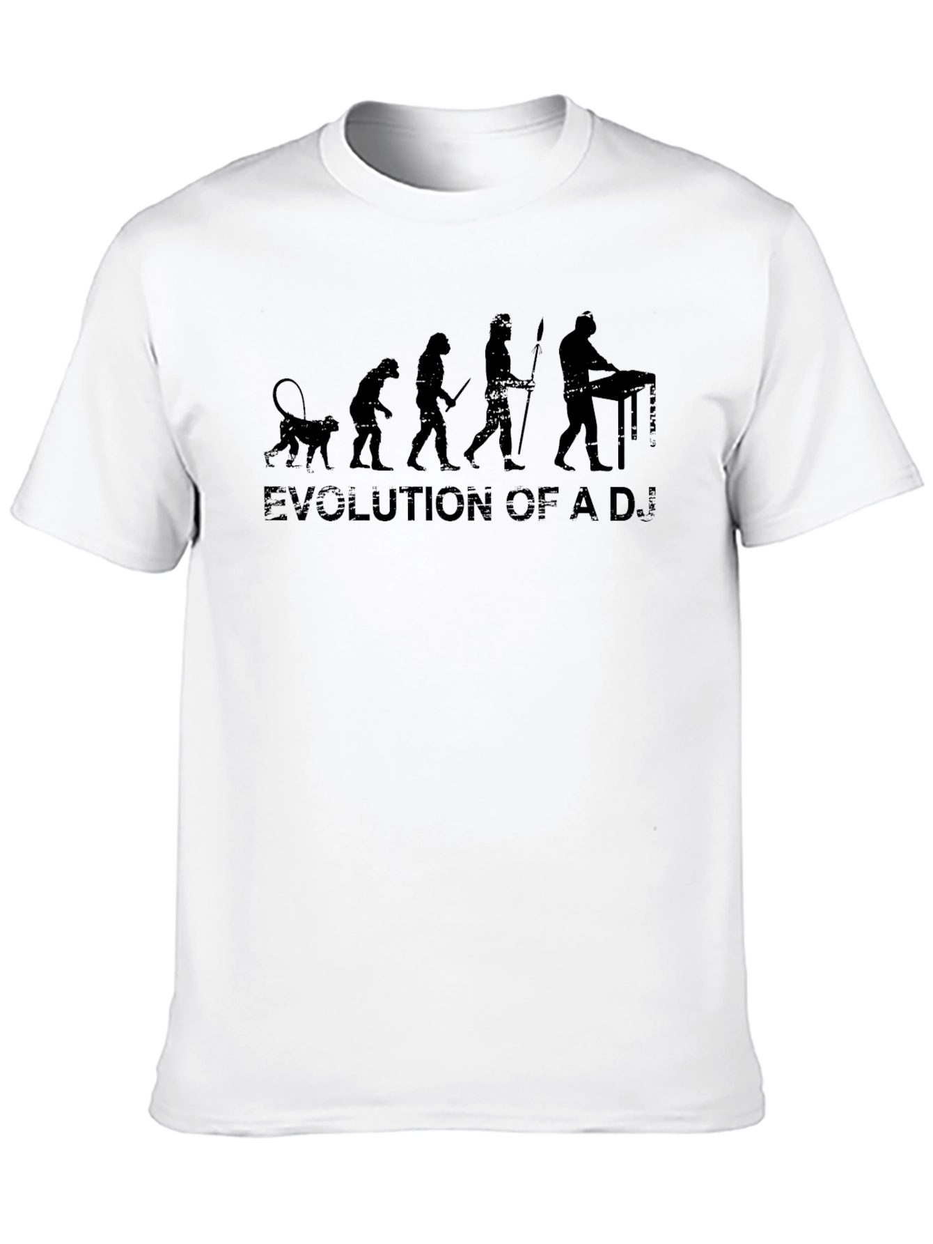 Evolution of a DJ Black T-Shirt