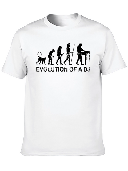 Evolution of a DJ Black T-Shirt