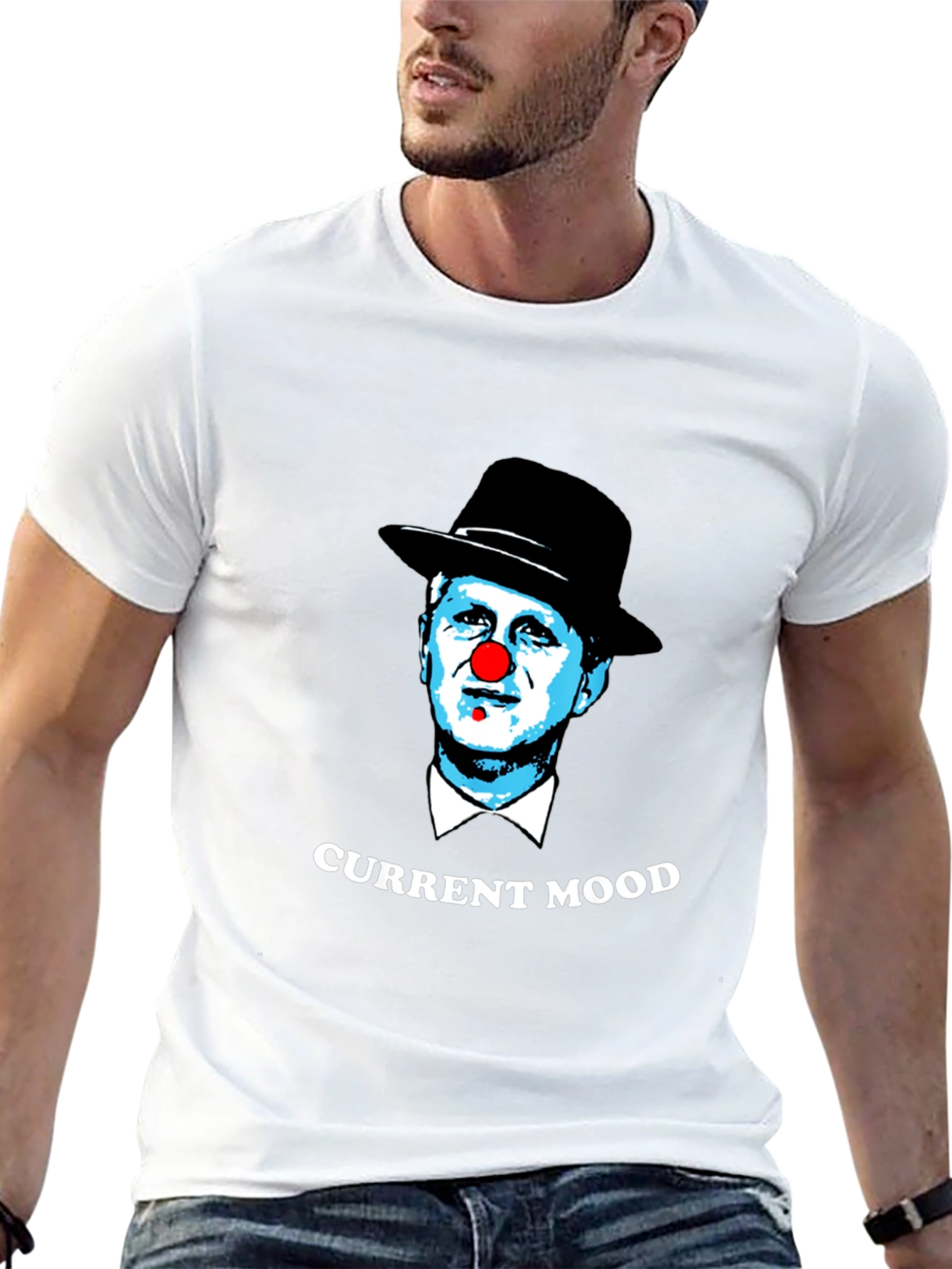 Current Mood Clown Graphic T-Shirt