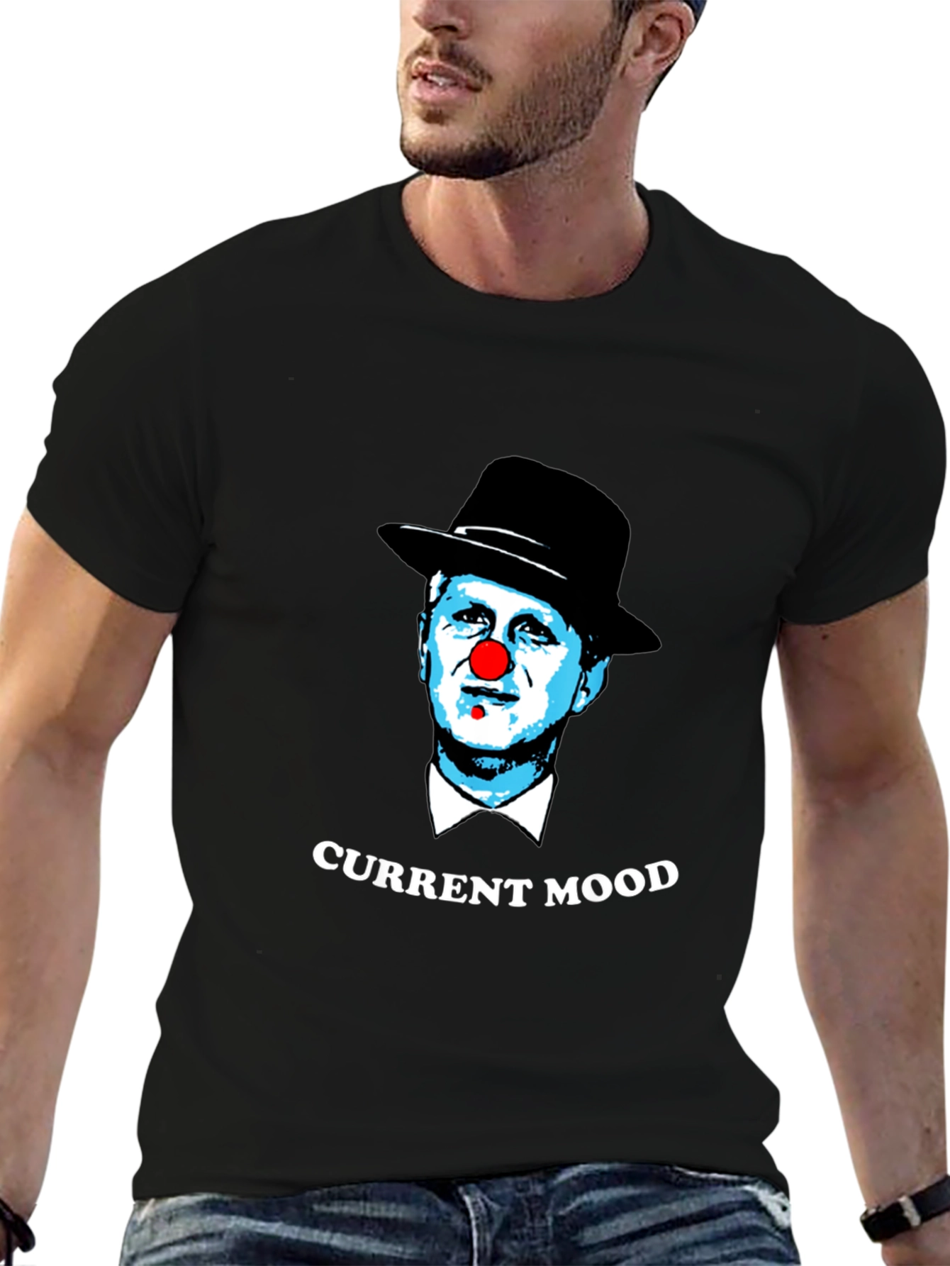Current Mood Clown Graphic T-Shirt